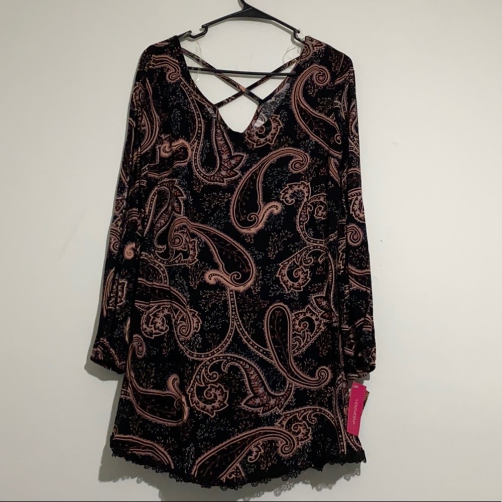 NWT Cute patterned A-line dress size XS